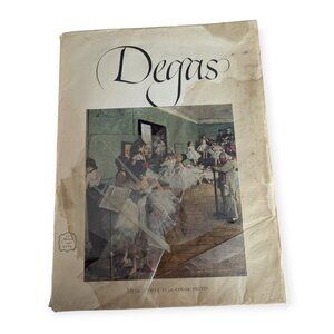 Vintage 1952 Degas An Abrams Art Book w/15 Art Prints Paperback Book